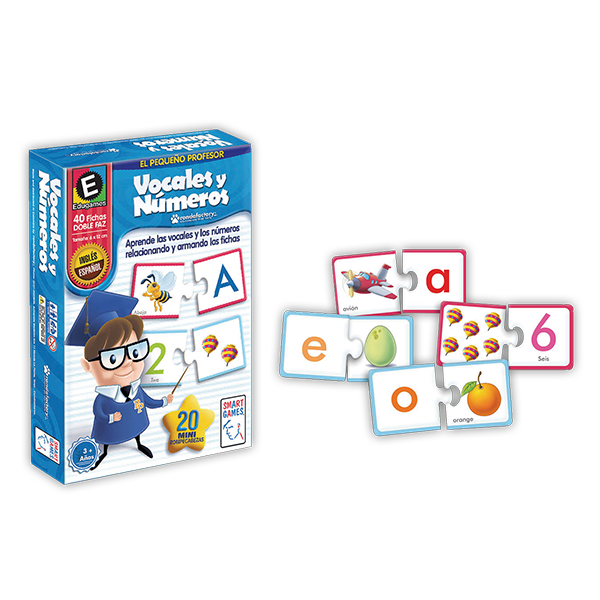 Juego De Mesa Vocales Y Numeros Smart Games - Toy Store