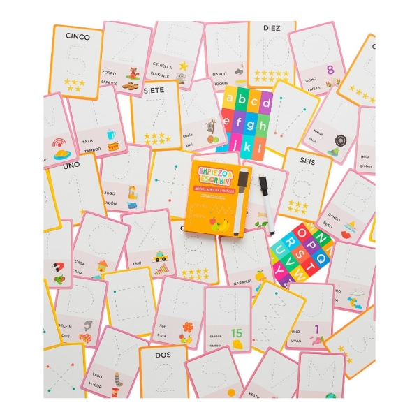 Empiezo A Escribir Imprenta Libro Juego De Cartas Marcador - Imagen 3