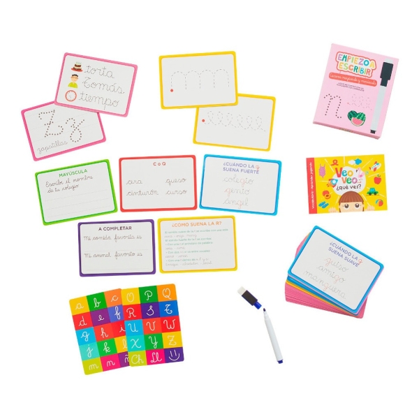 Empiezo A Escribir Cursiva Libro Y Marcador Juego De Cartas - Imagen 2