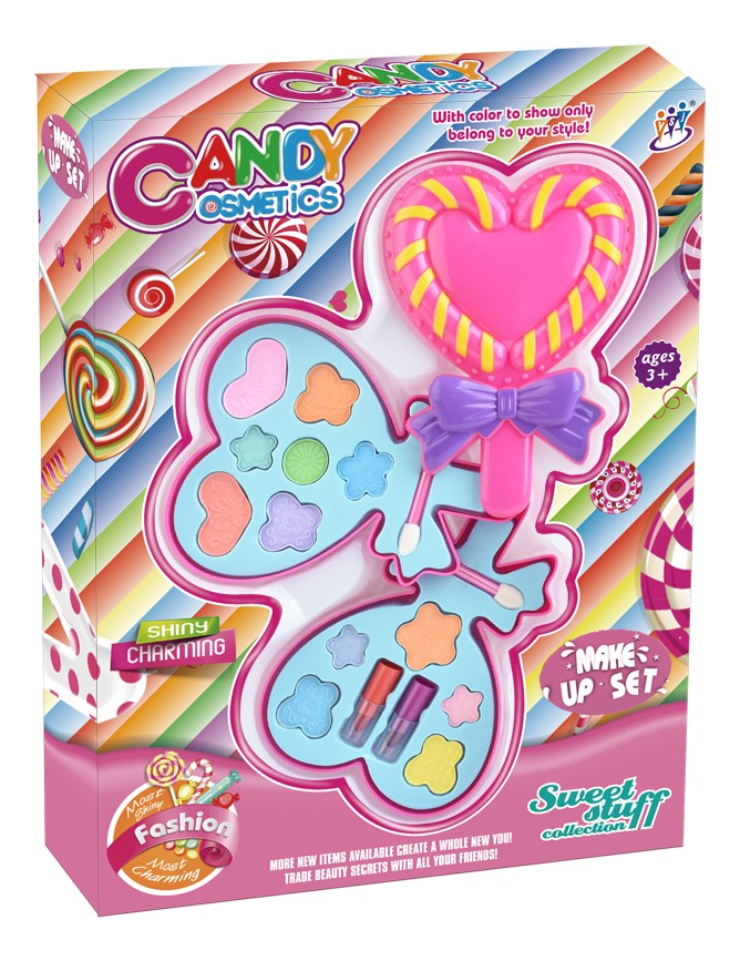 Maquillaje Juguete Infantil Candy Con Bandejas