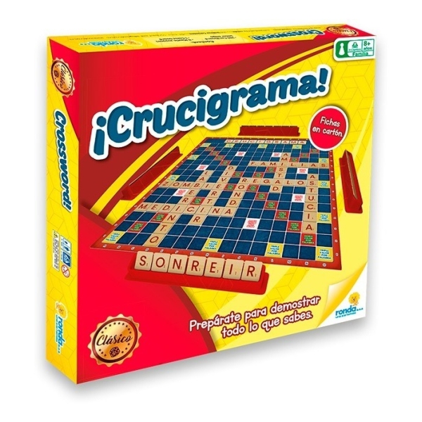 Juego De Mesa Crucigrama Clásico Cartón - Toy Store