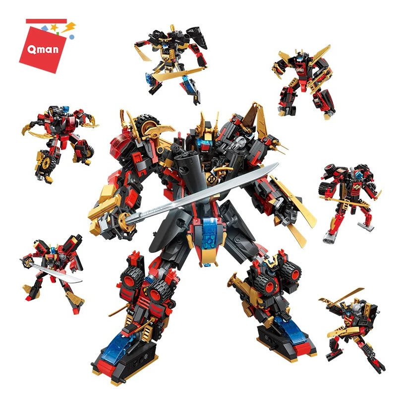 Bloques Construcción Tranform Meteor Mars 6en1 Qman Caja X6 - Imagen 5