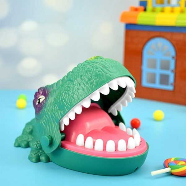 Juego Dino Mordedor Dientes Con Goma Verde Excelente Calidad - Imagen 4