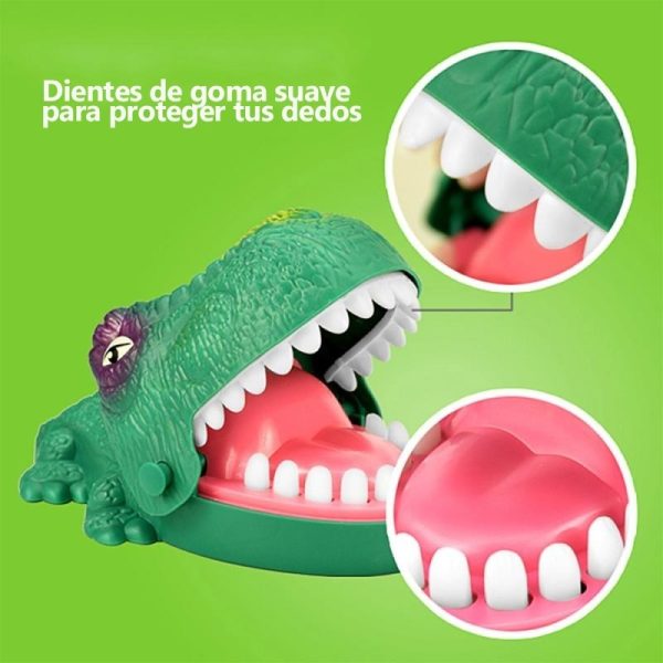 Juego Dino Mordedor Dientes Con Goma Verde Excelente Calidad - Imagen 6