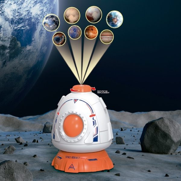 Juguete Módulo Espacial C/ Proyector De 8 Planetas 3 Muñecos - Imagen 4