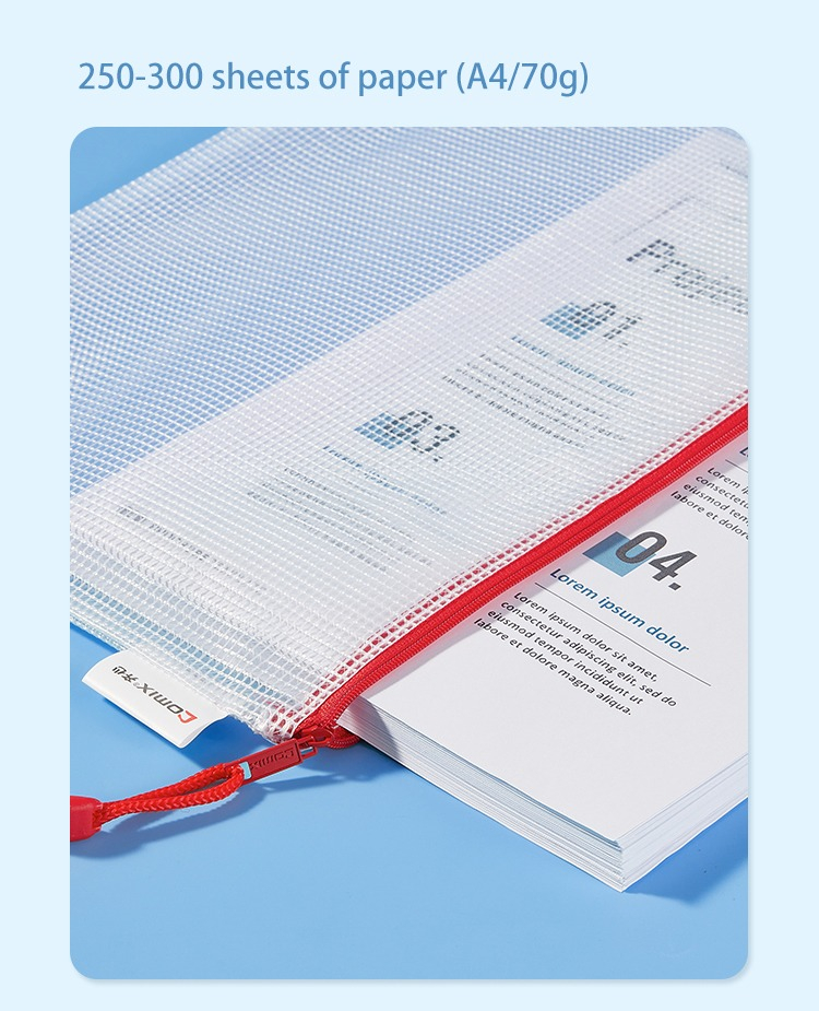 Sobre Zip Comix A4 Pack Mesh Zipbag - Imagen 5