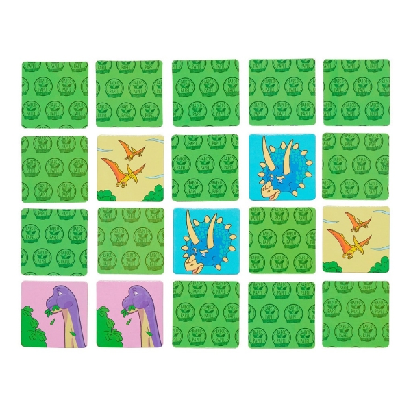 Juego De Mesa 3en1 Dinosaurio Lotería Memoria Y 4 En Línea - Imagen 6