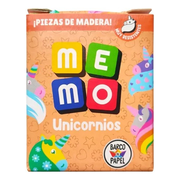Juego De Memoria Me Mo Unicornios Barco De Papel