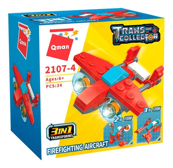 Bloques Construcción Fire Swat Display X10 Cajas Qman - Imagen 2