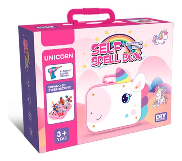 Juguete Valija Construcción Unicornio 228 Pz Destornillado - Imagen 2
