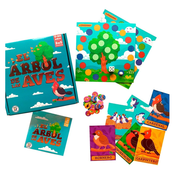 Juego De Mesa El Arbol De Las Aves Barco De Papel - Imagen 2