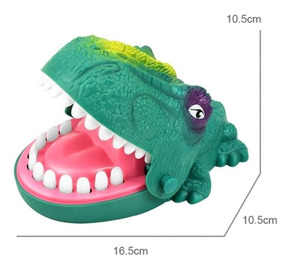 Juego Dino Mordedor Dientes Con Goma Verde Excelente Calidad - Imagen 3