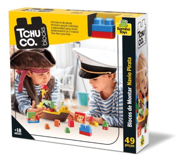 Tchuco Blocks Barco Pirata Samba Toys - Toy Store - Imagen 4