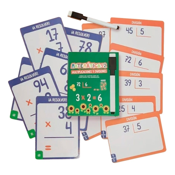 Matematicas 2 Sumas Y Restas Juego De Cartas Con Un Marcador - Imagen 2