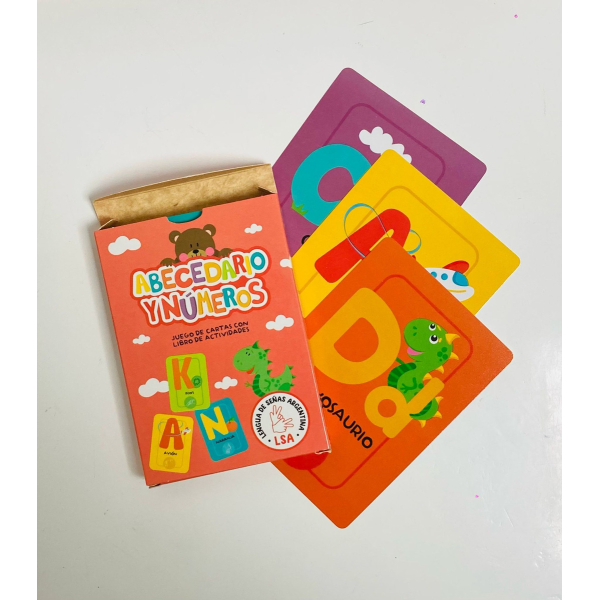 Juego Cartas Abecedario Y Números Didáctico Barco De Papel - Imagen 2