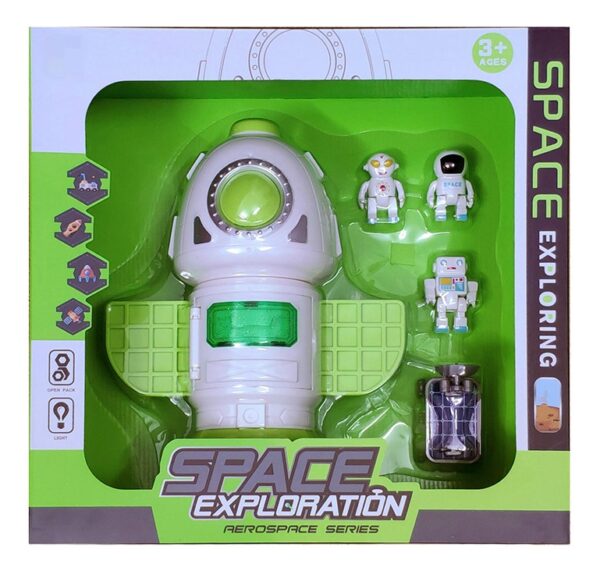 Juguete Nave Espacial Módulo Con Proyector Astronauta Robot