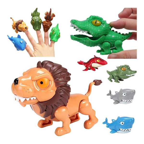Juguete Dinos Y Animales Bestias X3 Muerden Coleccionables - Imagen 2