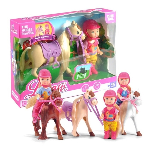 Juguete Muñeca Loleaqi Princesa Jinete Con Caballo Toy Store
