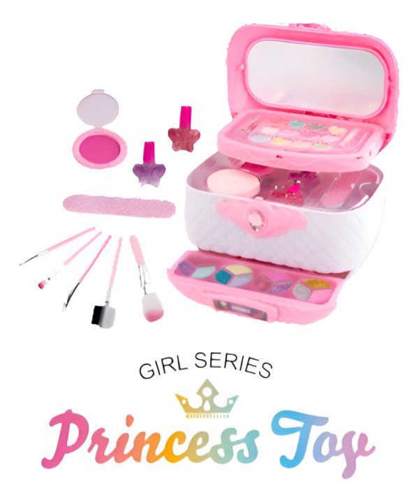 Maquillaje Juguete Infantil Princess Box Con Estuche - Imagen 3