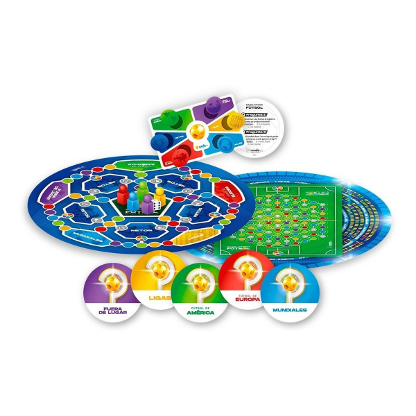 Juego De Mesa Sabelotodo Fútbol Ronda Con App Mundial - Imagen 4