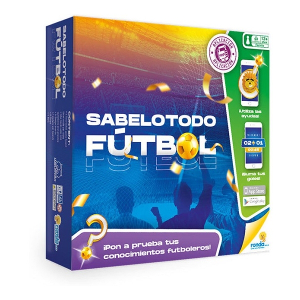 Juego De Mesa Sabelotodo Fútbol Ronda Con App Mundial
