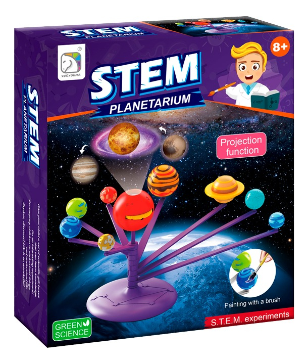 Kit Planetario 8 Planetas Con Pinturas Y Proyector