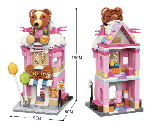 Juego Tienda De Peluches Bloques Construcción 281 Piez. Qman - Imagen 4