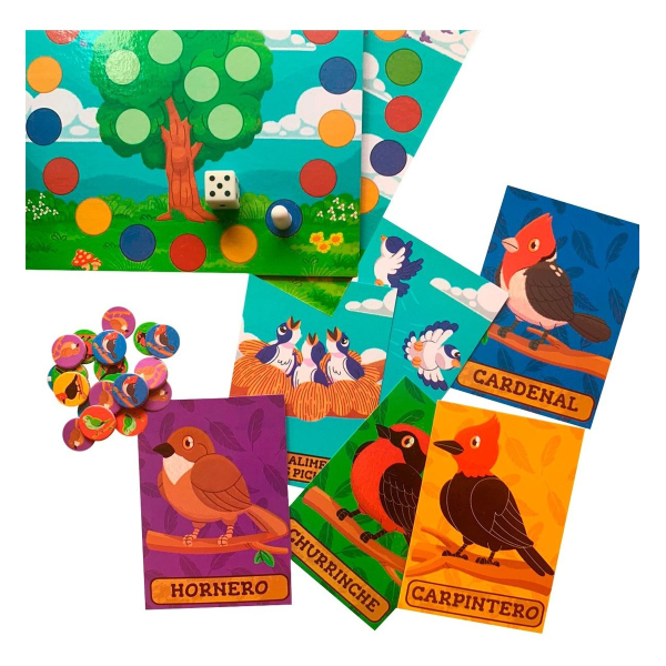 Juego De Mesa El Arbol De Las Aves Barco De Papel - Imagen 4