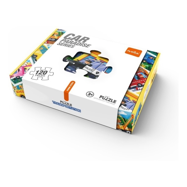 Set De 6 Puzzles Transporte 120 Piezas