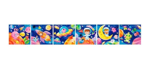 Set De 6 Puzzles Viaje Espacial 120 Piezas - Imagen 2