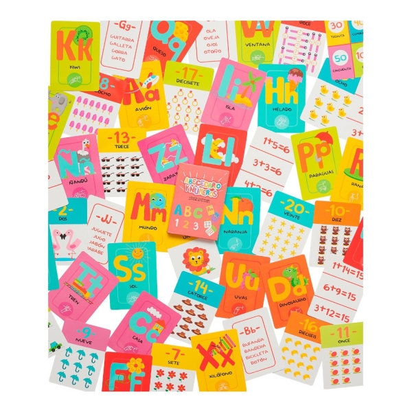 Juego Cartas Abecedario Y Números Didáctico Barco De Papel - Imagen 3