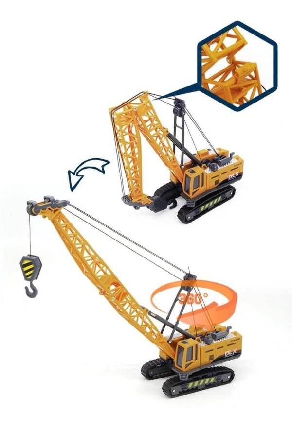 Juguete Grúas 360 A Fricción Sube Y Baja Carga X 6 Unidades - Imagen 5