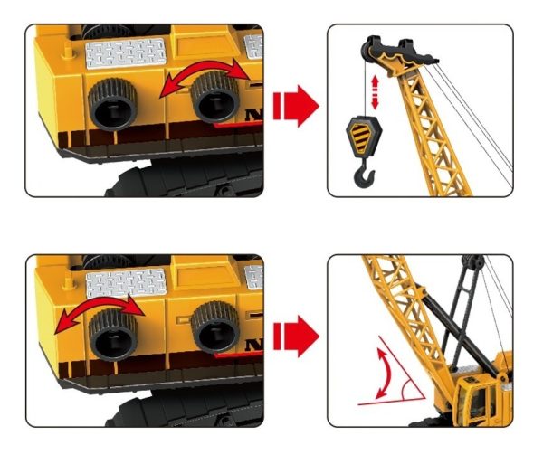 Juguete Grúas 360 A Fricción Sube Y Baja Carga X 6 Unidades - Imagen 3