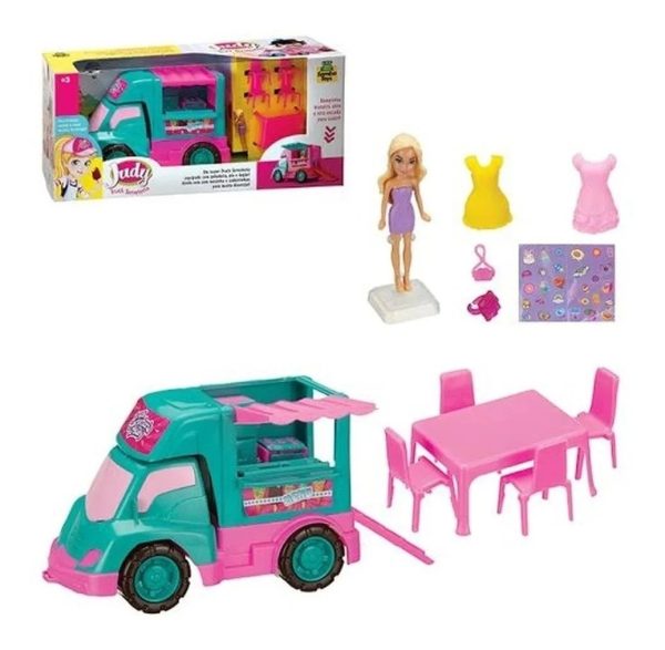 Juguete Muñecas Food Truck Heladería De Judy Samba Toys - Imagen 4