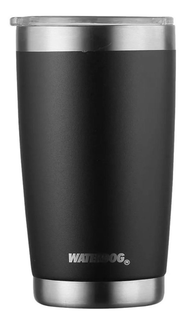 Vaso Térmico Waterdog Borda Color Negro 500ml - Imagen 2