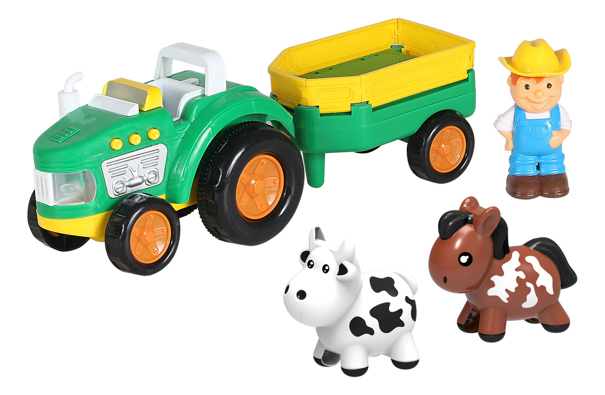 Tractor Granjero Primera Infancia Con Luz Y Sonido Juguetes