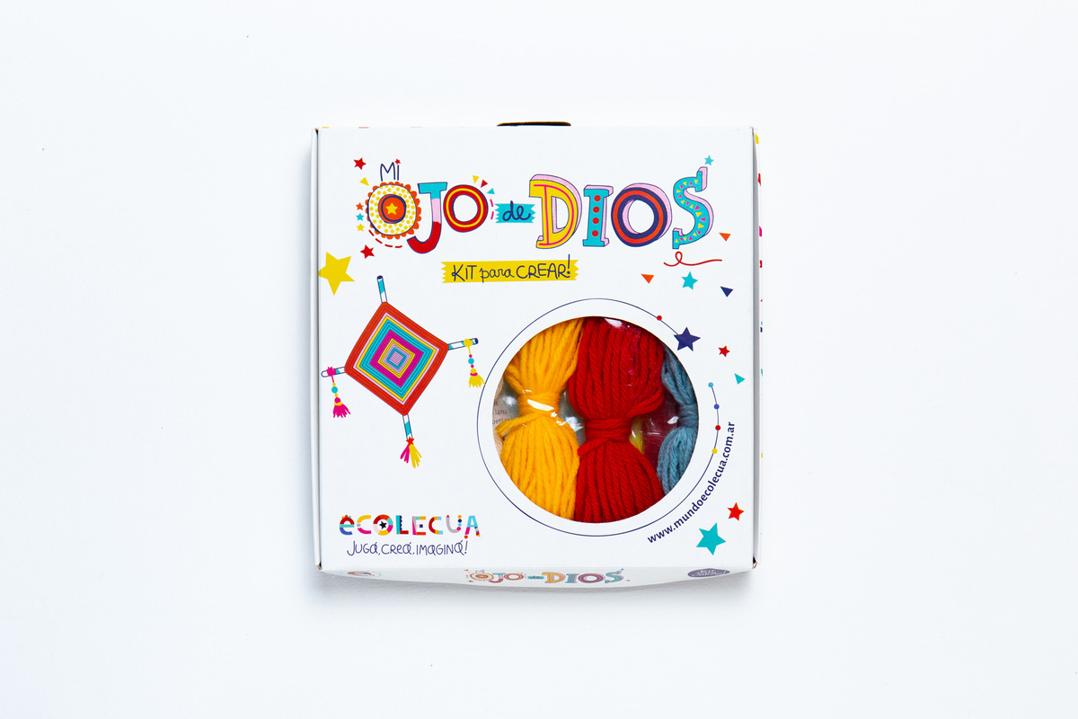 Kit Infantil Para Crear Mi Ojo De Dios Didáctico Arte