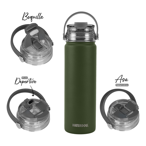 Pack Botella Térmica Waterdog Akwa 650 Ml Y Bandolera Verve - Imagen 23