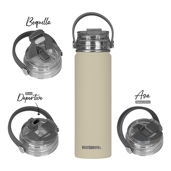 Pack Botella Térmica Waterdog Akwa 650 Ml Y Bandolera Verve - Imagen 3