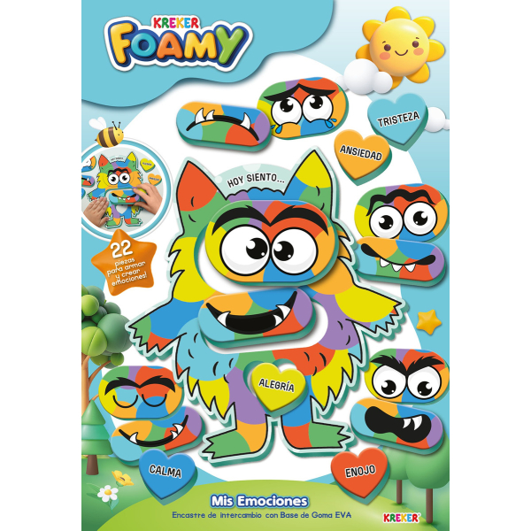 Juego Mis Emociones Encastre Intercambiable Kreker Foamy