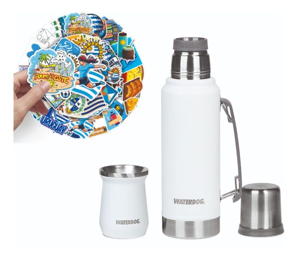 Set Termo Waterdog Acero Inoxidable Ombú 1 Litro + Mate 240ml - Imagen 20