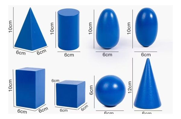 Formas Geométricas Set 3d Gran Calidad De Madera Educativo - Imagen 4