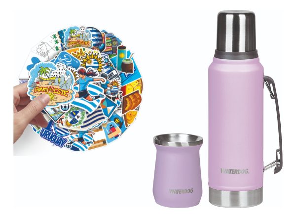 Set Termo Waterdog Acero Inoxidable Ombú 1 Litro + Mate 240ml - Imagen 50