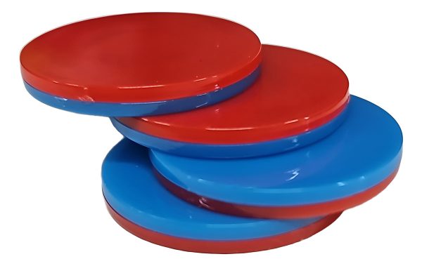 Juego Y Aprendo Contadores Discos Azul Y Rojo Matemáticas - Imagen 3
