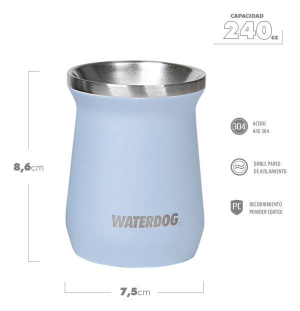 Set Termo Waterdog Acero Inoxidable Ombú 1 Litro + Mate 240ml - Imagen 12