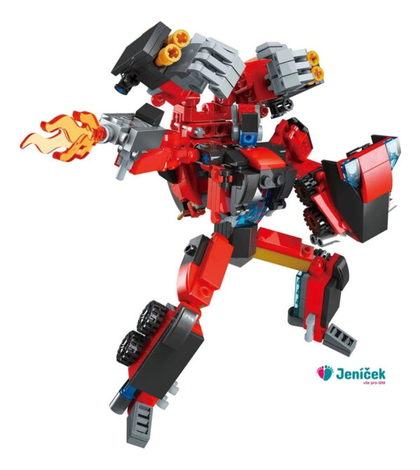 Qman Robot Gigante 4 En 1 Roaring Flame God General 1201 Pzs - Imagen 2