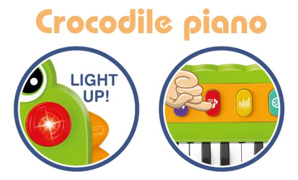 Piano Electrónico De Juguete Cocodrilo 37 Teclas - Toystore - Imagen 3