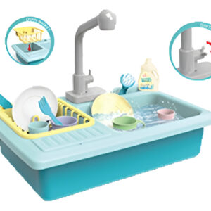 Juguete Pileta Cocina Lavador Canilla Con Accesorios
