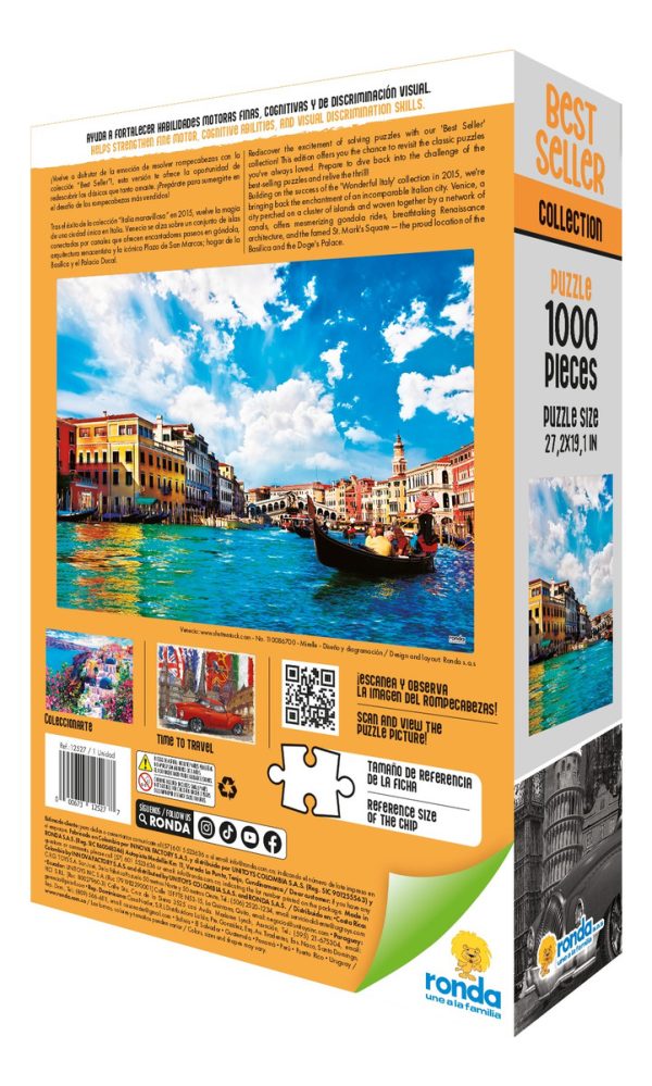 Puzzle 1000 Piezas Best Seller Italia Maravillosa Ronda - Imagen 4