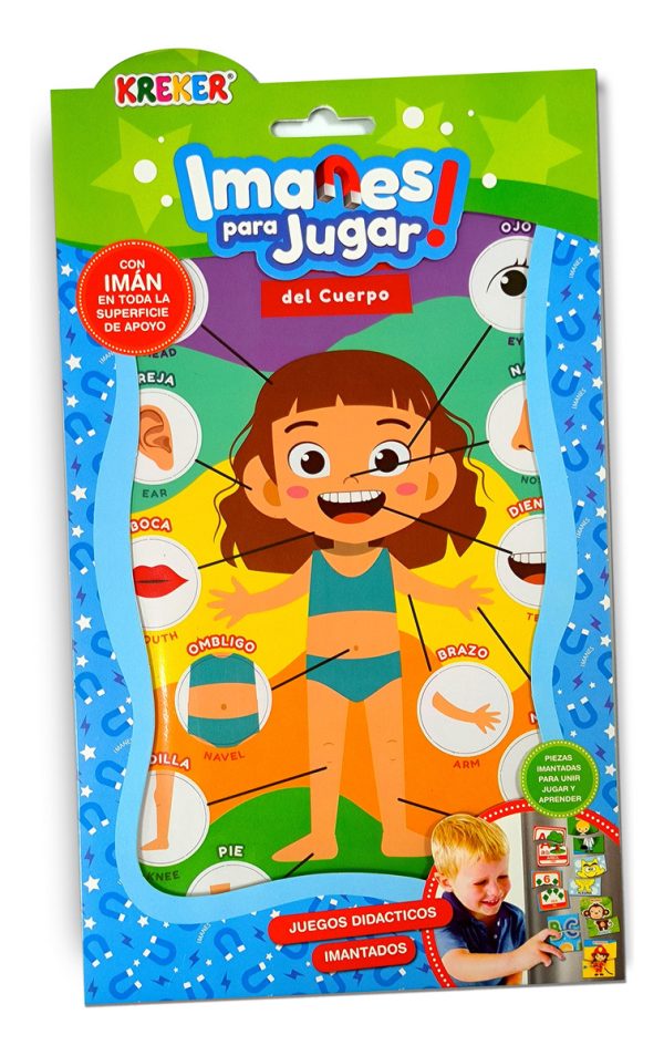 Imanes Cuerpo Humano Kreker Colores Ilustraciones Toy Store